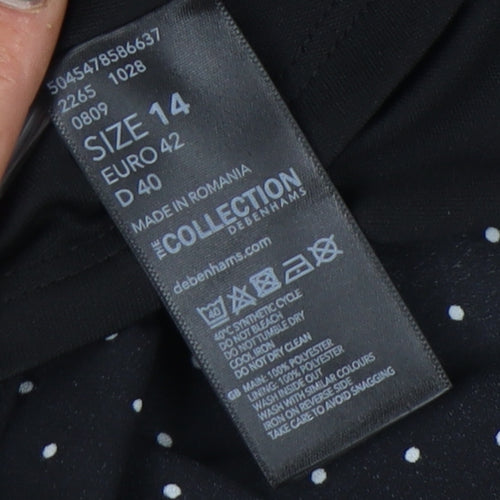 The Collection Debenhams Women's Black A-Line Dress Size 14