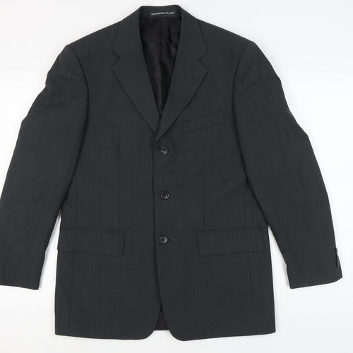 Greenwoods Classic Men's Grey Blazer 38 Regular Jacket