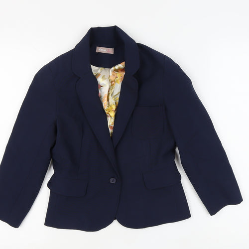 Awear Women's Blue Blazer, Size 10, Business Style