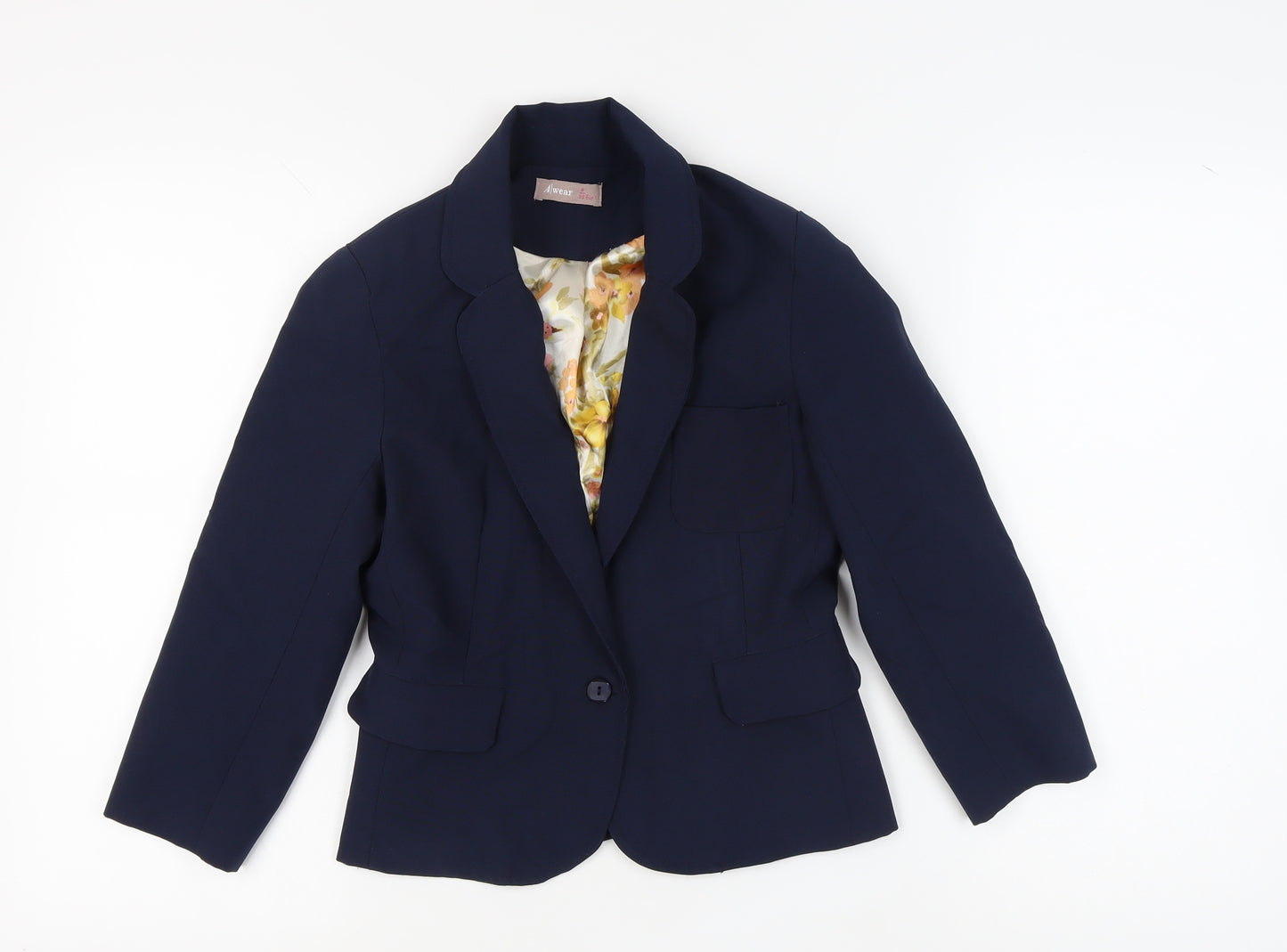 Awear Women's Blue Blazer, Size 10, Business Style