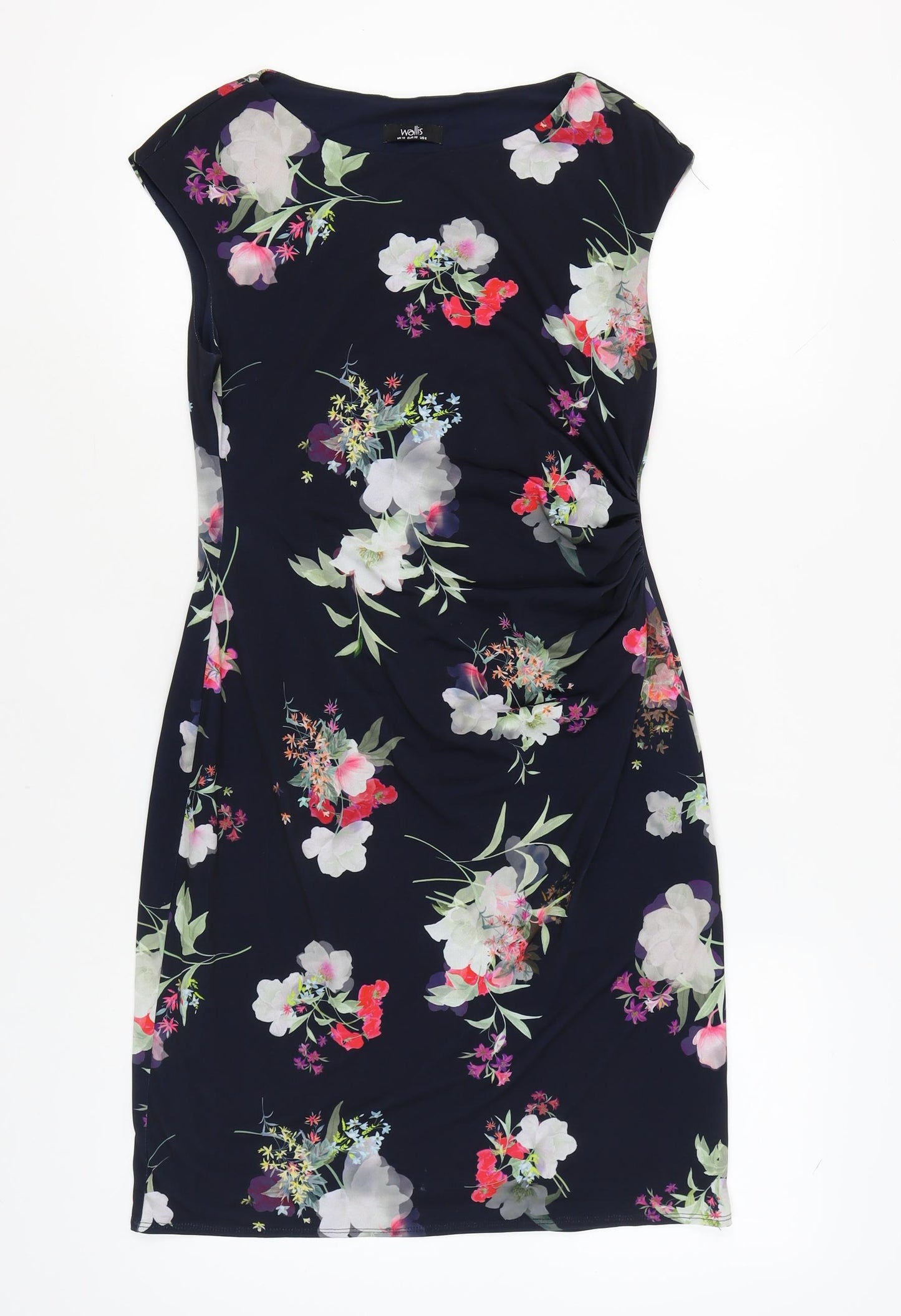 Wallis Women's Multicoloured Floral Shift Dress Size 10