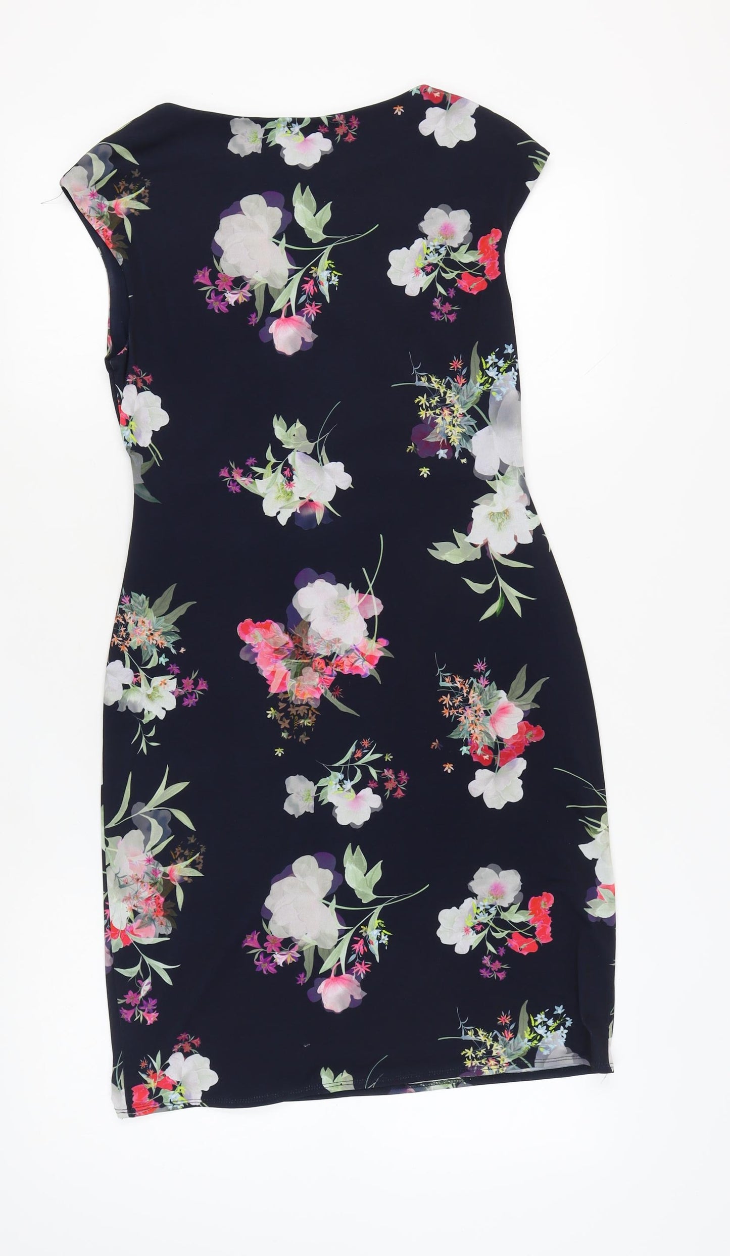 Wallis Women's Multicoloured Floral Shift Dress Size 10