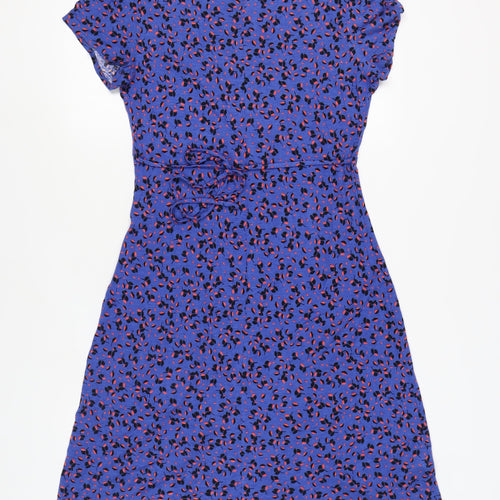 Next Women's Blue Floral Shift Dress Size 16 Tall