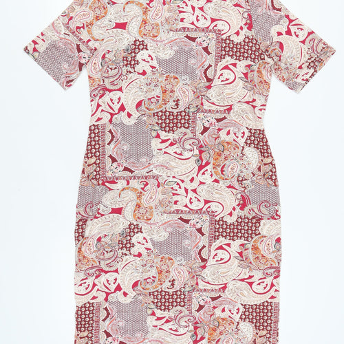 Marks and Spencer Women's Multicoloured Paisley Sheath Dress 14