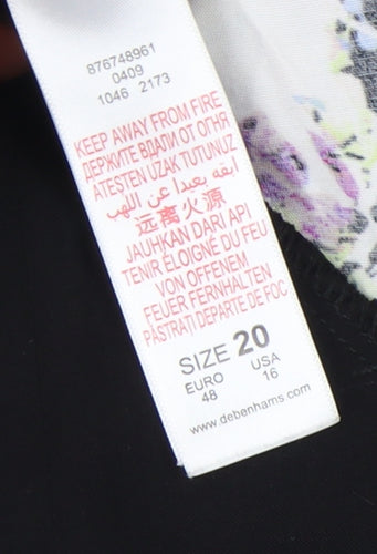 Red Herring Women's Floral Shift Dress in Multicoloured, Size 20