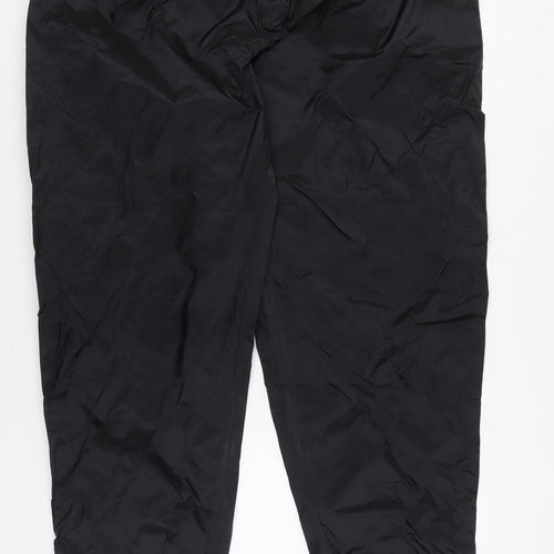 Decathlon Men's Black Windbreaker Trousers 3XL