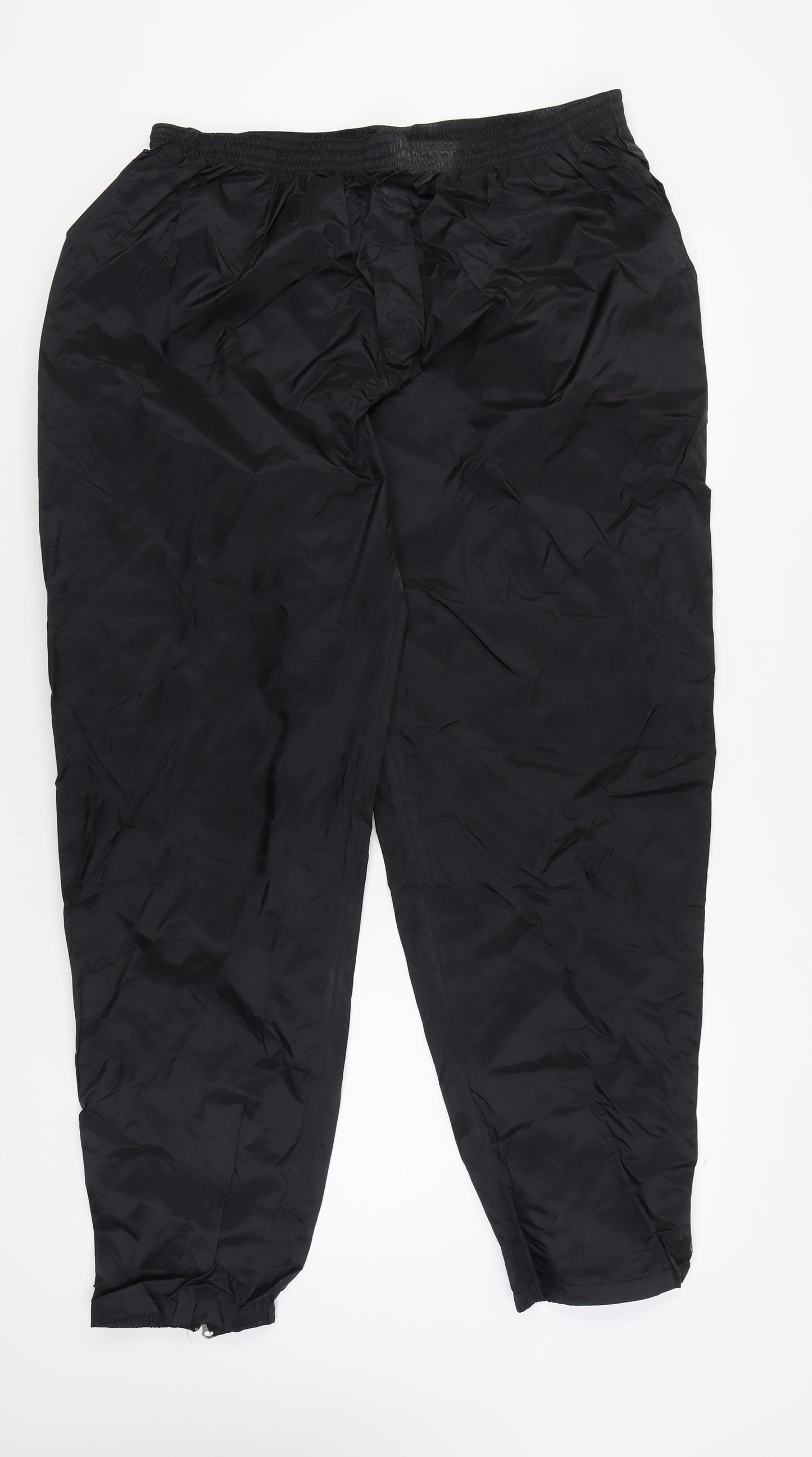 Decathlon Men's Black Windbreaker Trousers 3XL