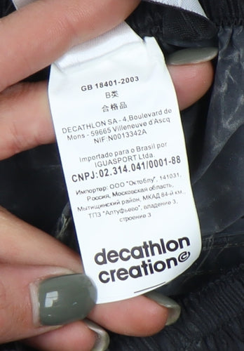 Decathlon Men's Black Windbreaker Trousers 3XL