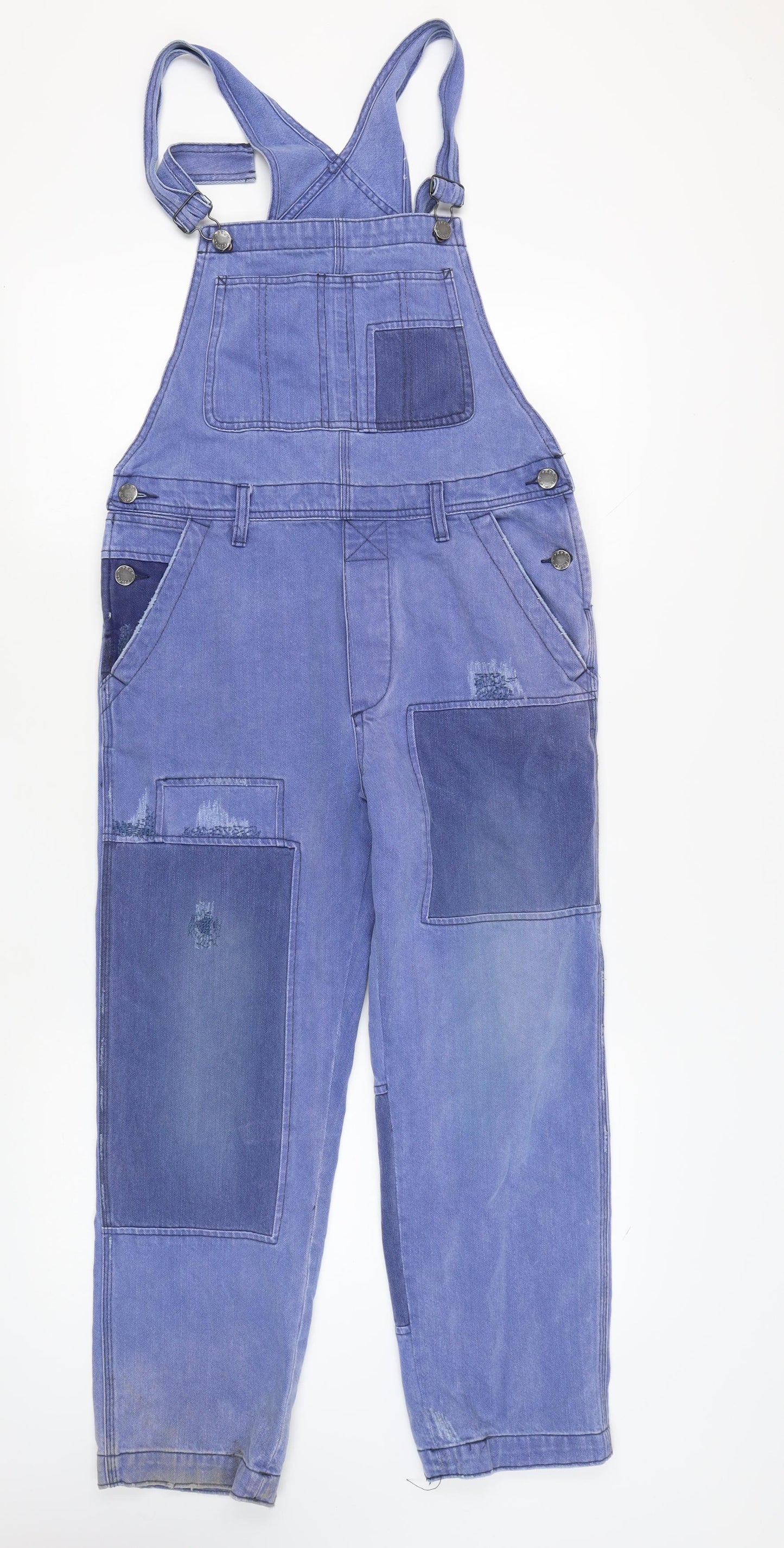 We The Free Women's Blue Denim Overalls Size 10