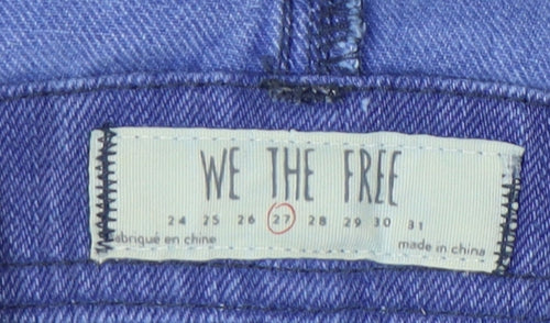 We The Free Women's Blue Denim Overalls Size 10
