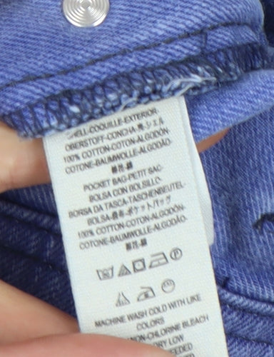We The Free Women's Blue Denim Overalls Size 10
