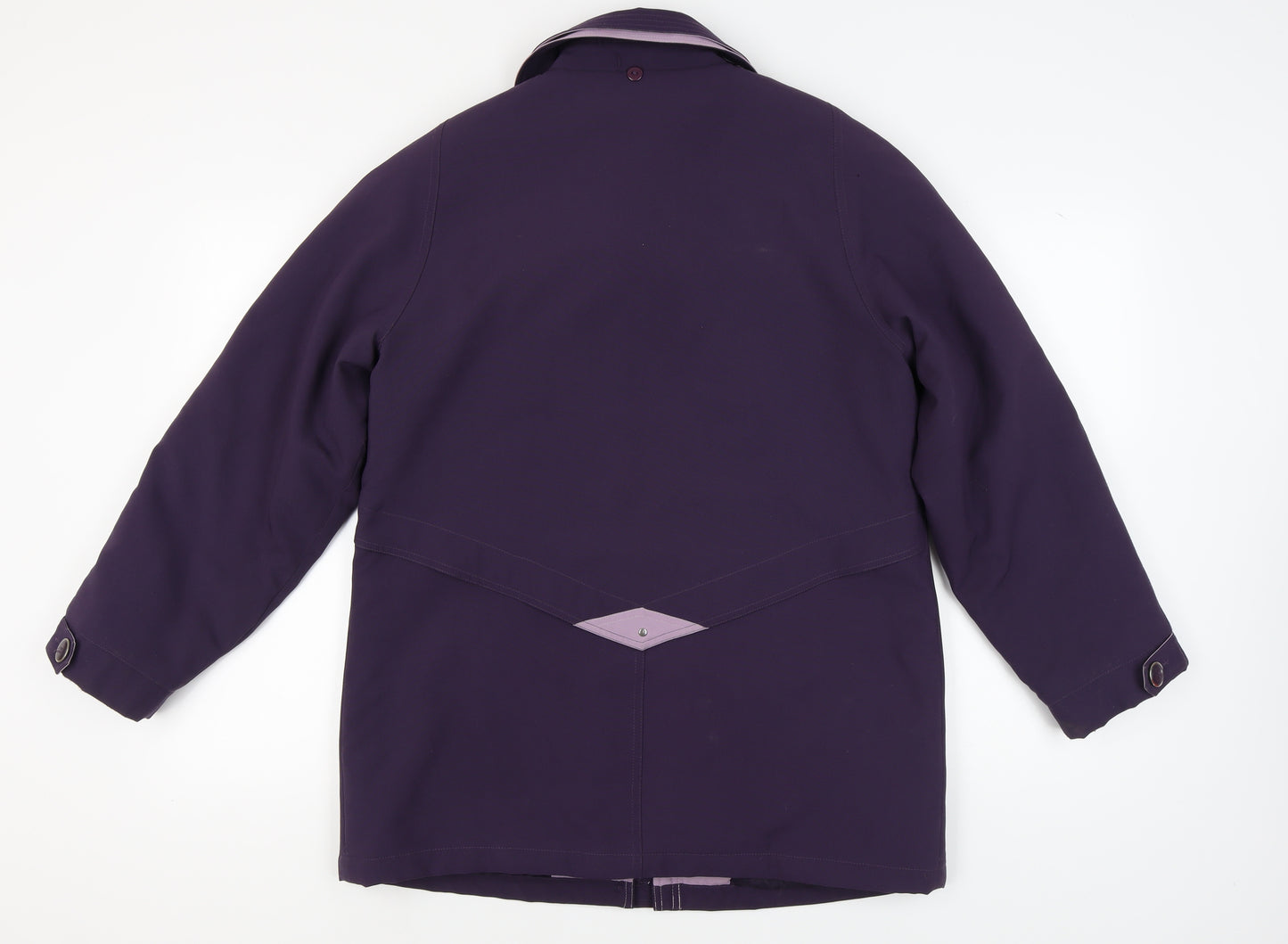 Finesse Women's Purple Buttoned Coat 14