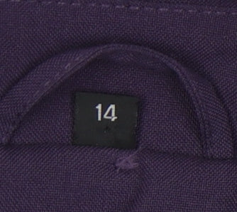 Finesse Women's Purple Buttoned Coat 14