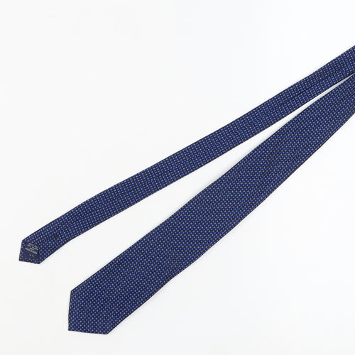 Paul Costelloe Men's Blue Geometric Silk Tie