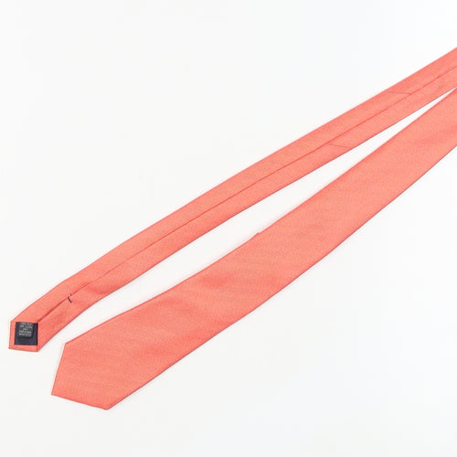 Moss 1851 Men's Coral Silk Slim Tie One Size