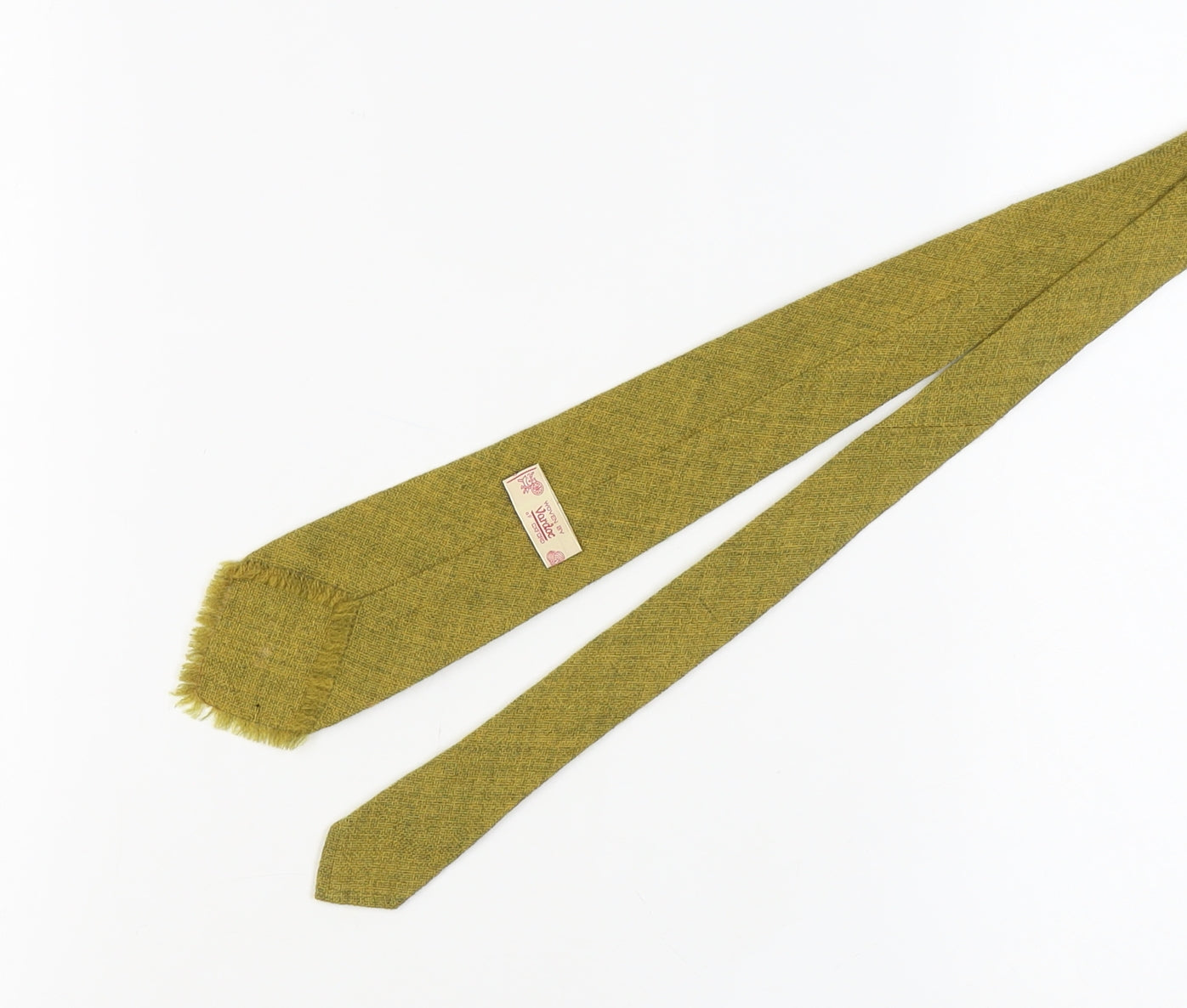 William Morling Ltd Men's Green Wool Slim Tie