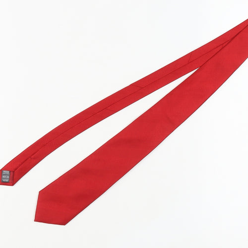 Marks and Spencer Men's Red Silk Tie, One Size