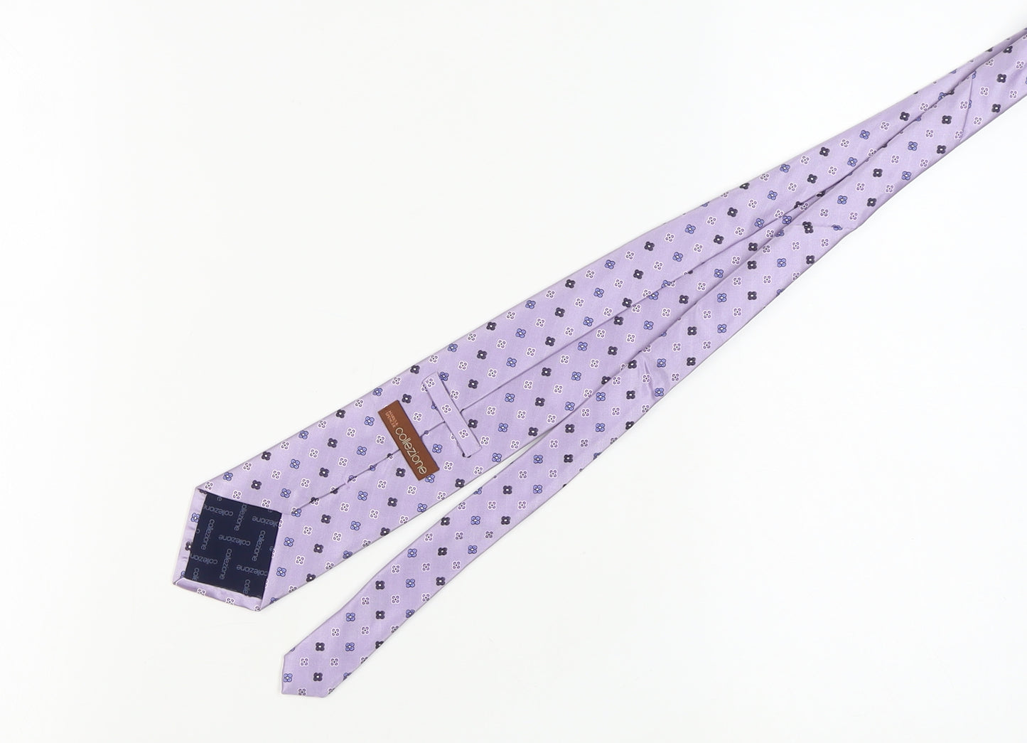 Marks and Spencer Men's Purple Silk Floral Tie