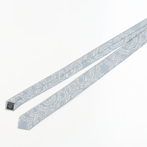 TieRack Men's Blue Paisley Slim Tie - One Size