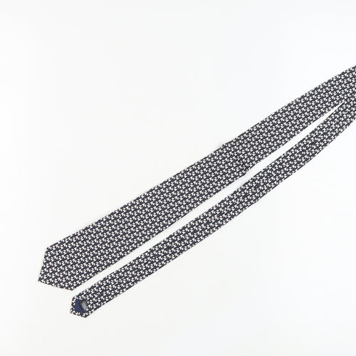 Marks and Spencer Men's Black Slim Houndstooth Silk Tie