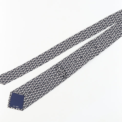 Marks and Spencer Men's Black Slim Houndstooth Silk Tie