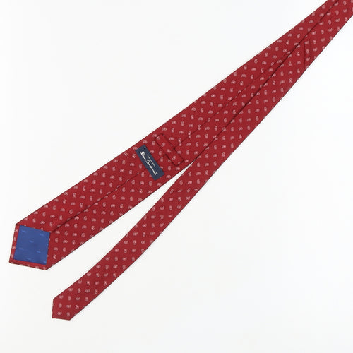 Ben Sherman Men's Red Silk Paisley Tie