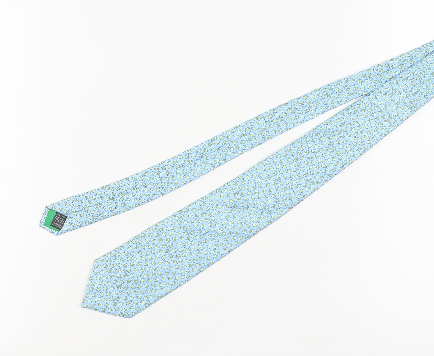 Marks and Spencer Men's Blue Silk Animal Print Tie