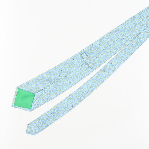 Marks and Spencer Men's Blue Silk Animal Print Tie