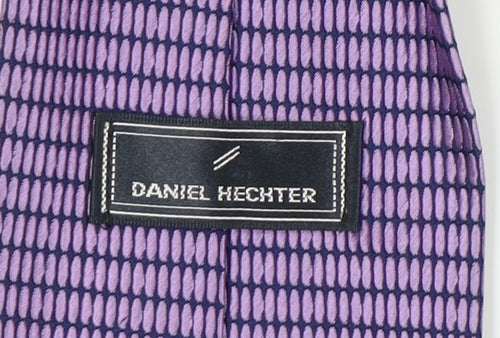 Daniel Hechter Men's Purple Silk Geometric Tie