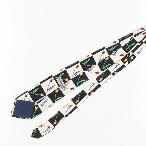 Woods & Gray Men's Silk Floral Tie, Multicoloured, One Size