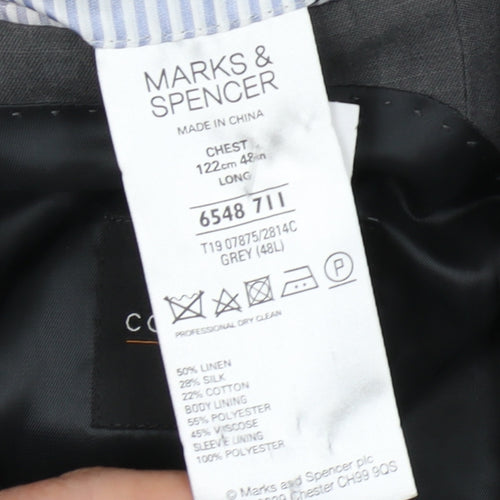 Marks and Spencer Men's Grey Blazer 48L
