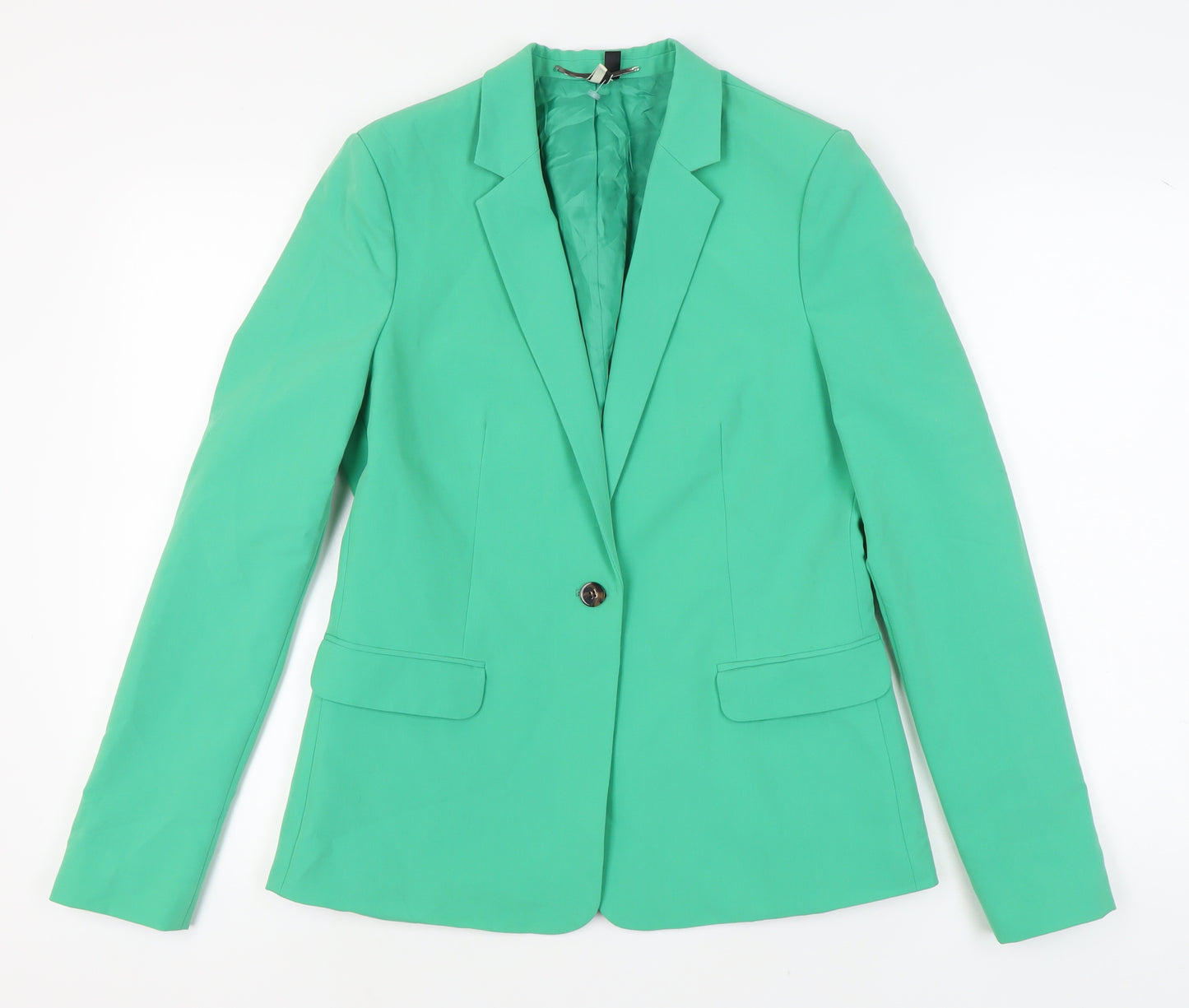 Topshop Women's Green Blazer UK 12