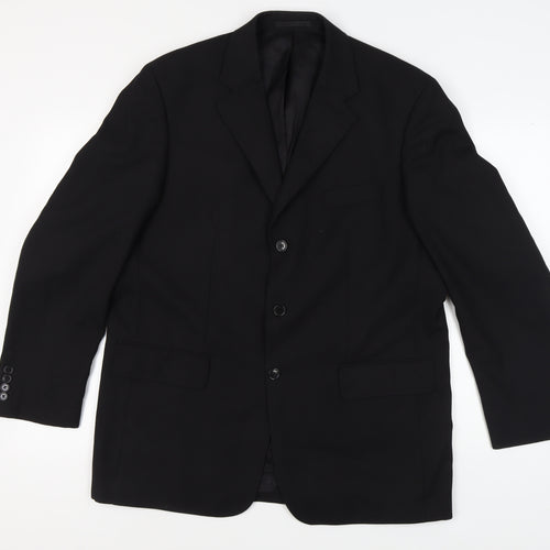 Daniel Grahame Men's Black Blazer 44 Regular Classic