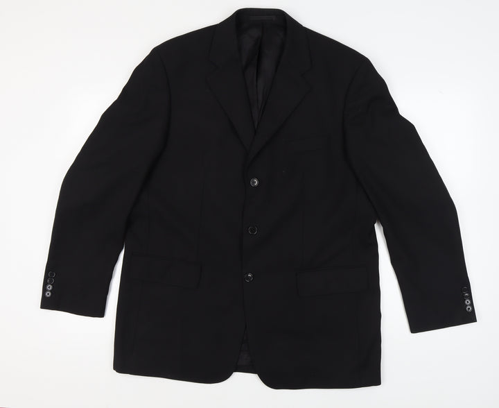 Daniel Grahame Men's Black Blazer 44 Regular Classic