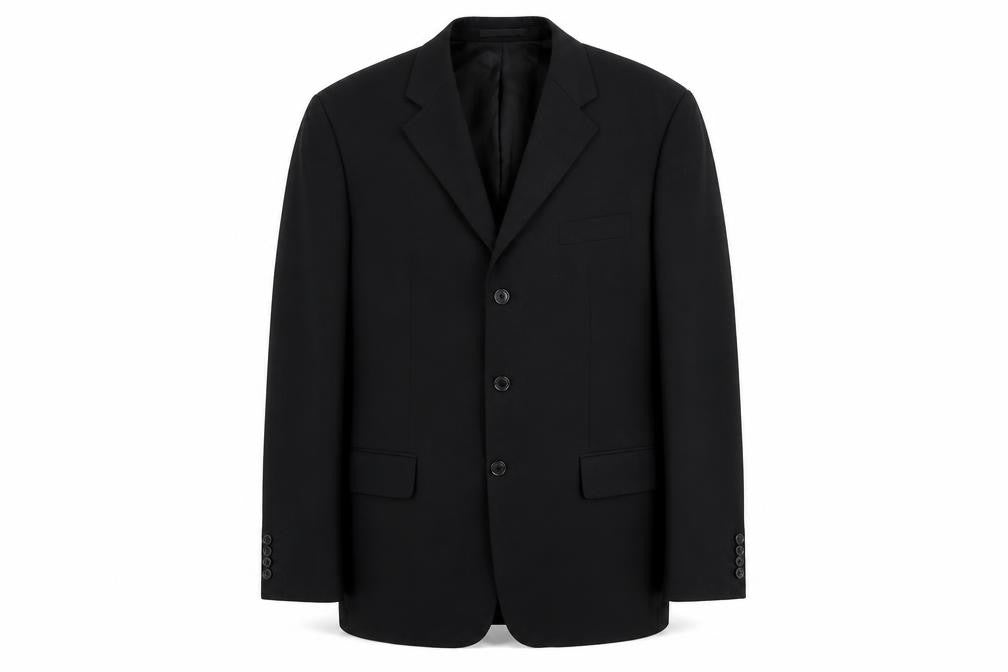 Front view of Daniel Grahame Men's Black Blazer 44 Regular Classic