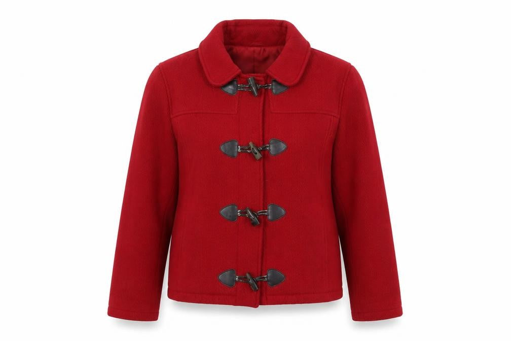 Edeis Women's Red Toggle Coat Size 16