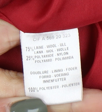 Edeis Women's Red Toggle Coat Size 16