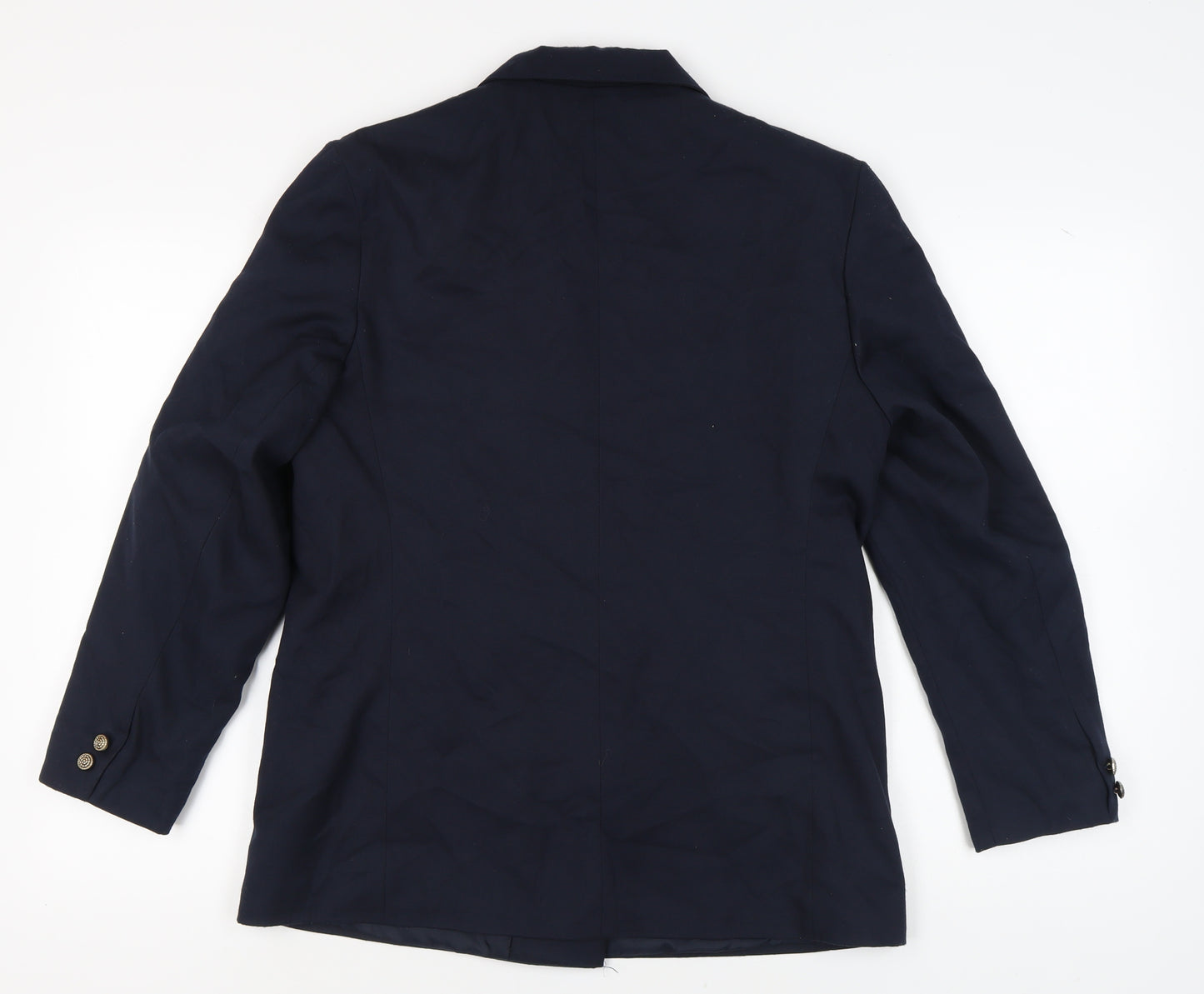 Amari Women's Blue Double-Breasted Suit Jacket Size 14