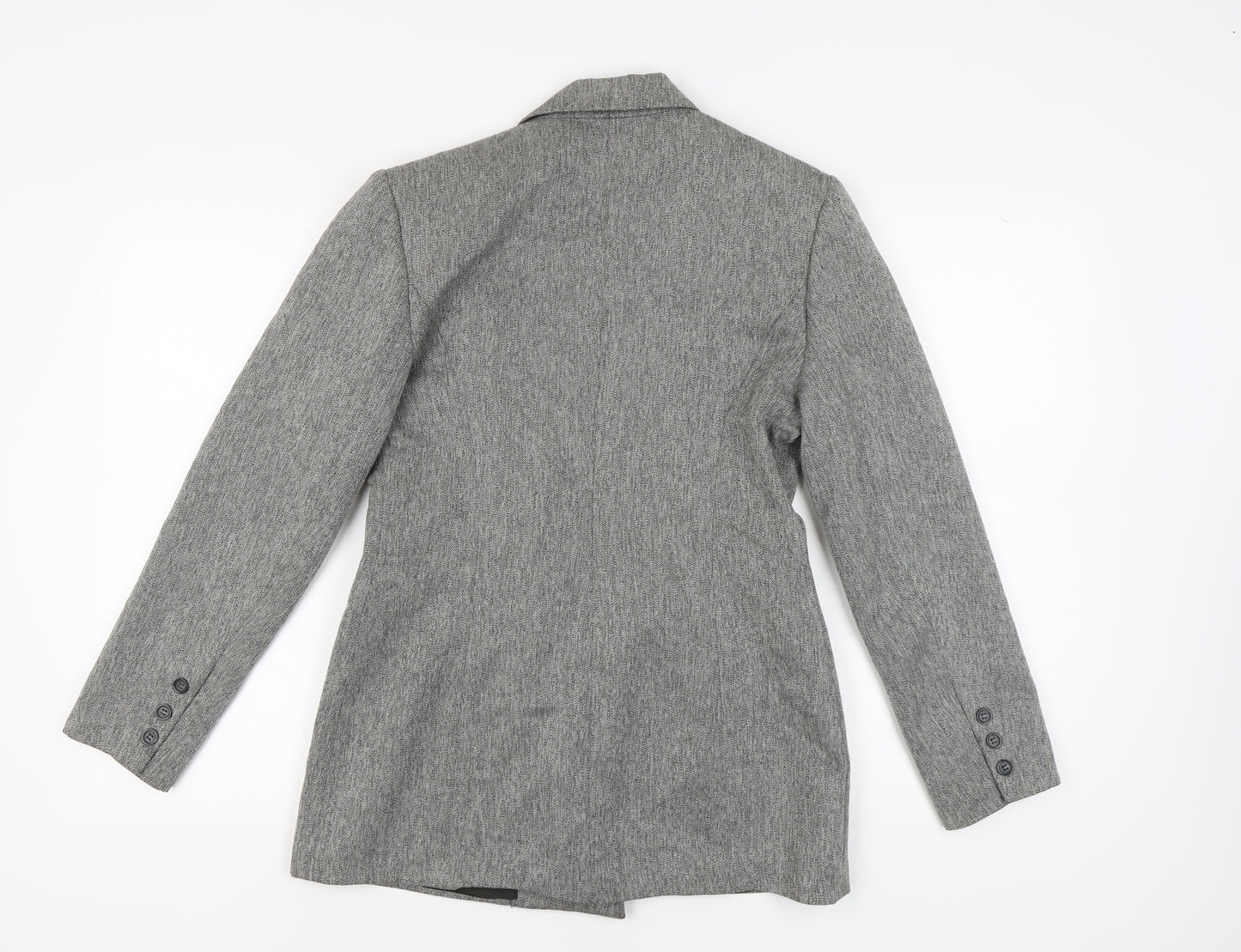 Yumi Mazao Women's Grey Tweed Blazer, Size 14