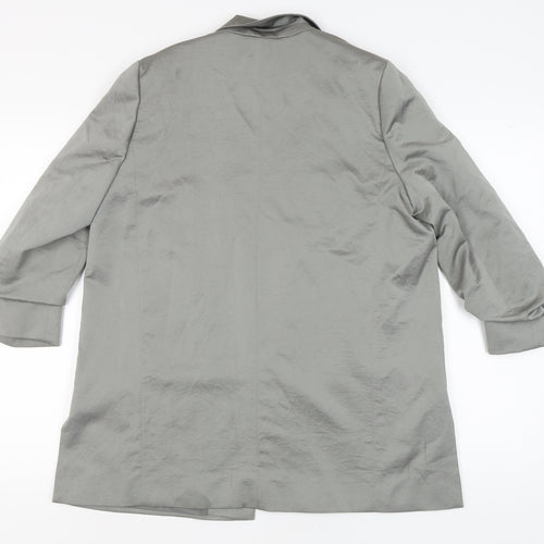 Next Women's Grey Blazer, Size 14, Mid-Length
