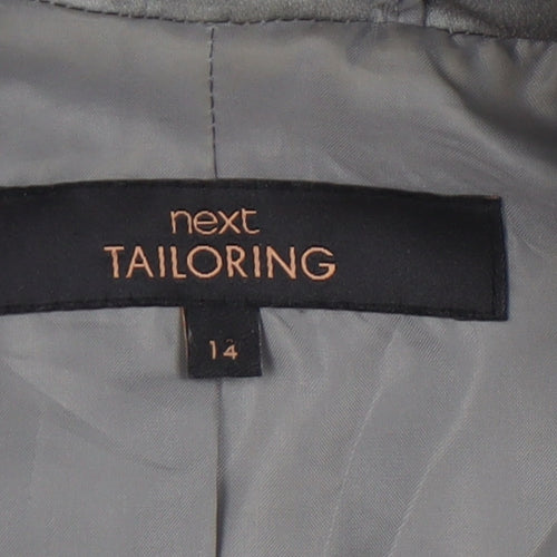 Next Women's Grey Blazer, Size 14, Mid-Length
