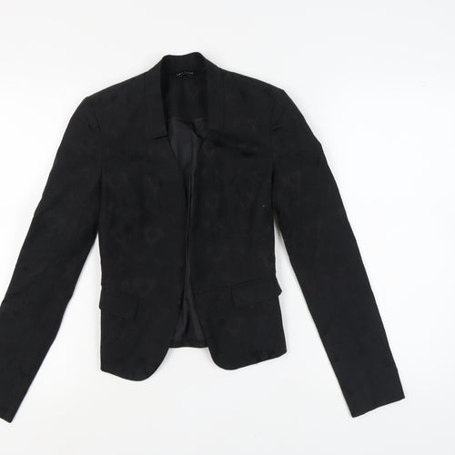 New Look Women's Black Blazer Size 6 Cotton Mix