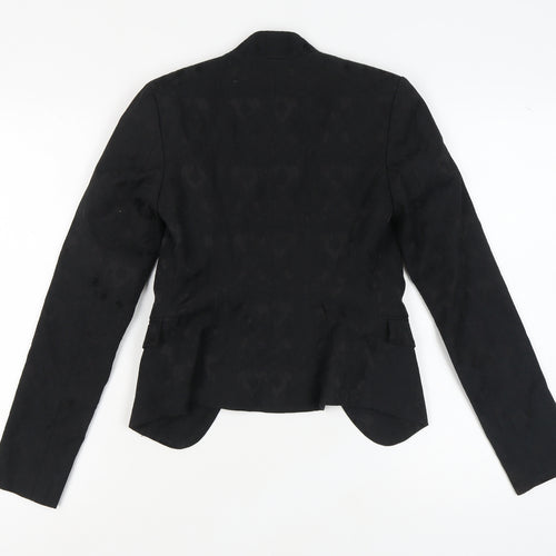 New Look Women's Black Blazer Size 6 Cotton Mix