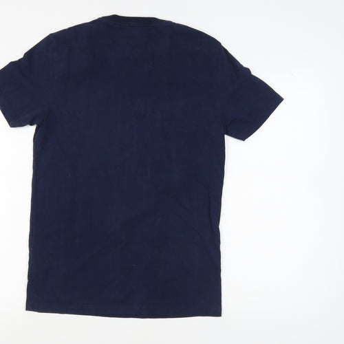 FatFace Men's Blue Graphic Cars T-Shirt, Size S, Crew Neck