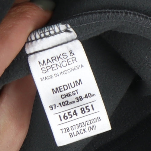 Marks & Spencer Men's Black Fleece Jacket M