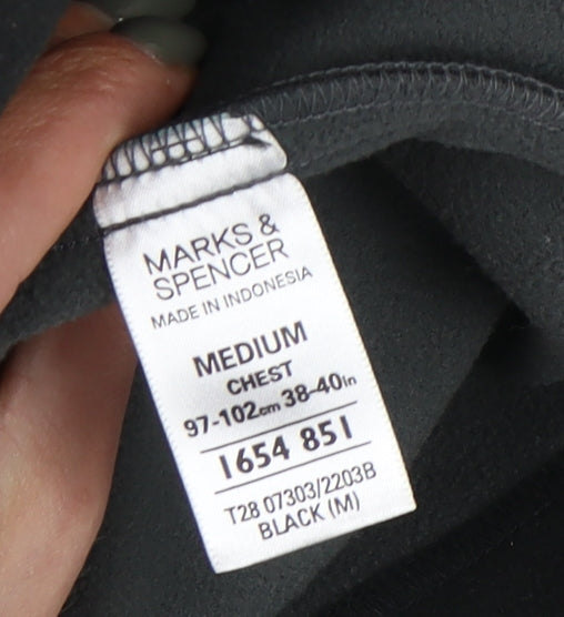 Marks & Spencer Men's Black Fleece Jacket M
