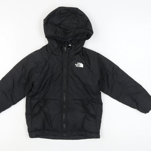 The North Face Boys Black Puffer Jacket, Size 5 Years, Hooded