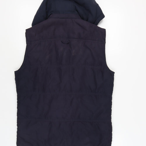 Springfield Men's Blue Hooded Waistcoat M