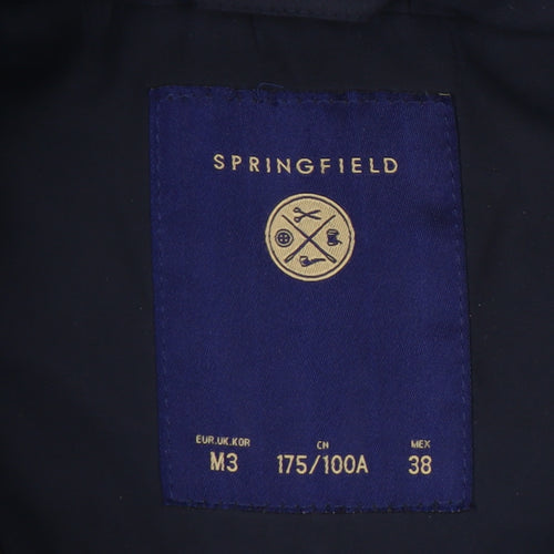 Springfield Men's Blue Hooded Waistcoat M