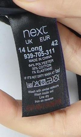 Next Women's Black Trousers Size 14